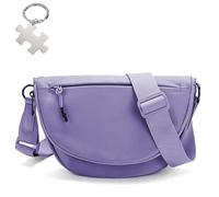 Generico Crescent Bag for Women and Men, Nylon Travel Crossbody Bags for Women,with Adjustable Shoulder Strap for Outdoor,Sports (Purple)