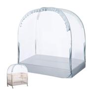 Generico Crib Tent, Breathable Mesh Crib Cover, Durabled Design, Pop-Up Bed Protection, Toddler Safety Barrier, Portable Nursery Cloth Enclosure, for Baby Sleep, Bedroom, School, Travel