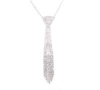 Cristallo Nappe Collana Nozze Strass Cravatta Gioielli Da Sposa Prom