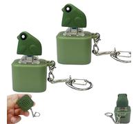 Generico Croaking Frog Keychain, Frog Croaking Fidget Toy, Rechargeable Croakings Frogs Keychain, Adult Animals Fidgets Single Key (2Pcs)