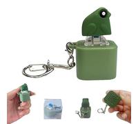 Generico Croaking Frog Keychain, Rechargeable Croaking Frog Keychain, Frogs Sound Keychains for Stress Relief, With Colorful Light, for Focus Break Or Just Making Friend Laugh (1 Pc)