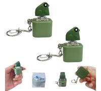 Generico Croaking Frog Keychain, Rechargeable Croaking Frog Keychain, Frogs Sound Keychains for Stress Relief, With Colorful Light, for Focus Break Or Just Making Friend Laugh (2 Pcs)