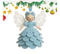 Generico Crochet Angel Ornament Kit For Beginners | Wool Yarn, 15cm, 2025 New | DIY Hanging Doll Decor With Crochet Hook | Complete Craft Set For Christmas Tree Decoration & Home Décor
