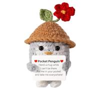 Genérico Crochet Animals - Animal Crochet Kit | Funny Positive Doll | Creative Worry Dolls with Affirmation Cards Potato with Positive Affirmation Cards for Kids Children Friends Crochet Cartoon