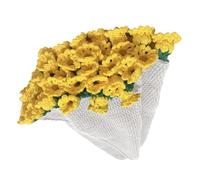 Generico Crochet Blanket Kit - Handmade Throw Blanket, Soft Chunky Set | Floral Rug Machine Washable Home Decor, Beginner Adult Knitting Crafting Activity With Easy Yarn Needle Instruction