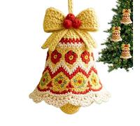 Generico Crochet Christmas Ornament Kit - 2.36 inch Handmade Craft Supplies For DIY Holiday Bells, Creative Family Bonding And Mindfulness Projects, Perfect For Home Decorators, Art Teachers, Teens