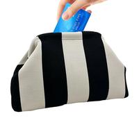 Generico Crochet Clutch Purses, Dumpling Bag, Stylish Handheld Pouch, Lightweight Evening Purse, Chic Travel Handbag, Elegant Functional Accessory for Women Casual Wedding Travel Vacation