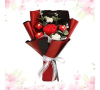 Generico Crochet Flowers | 30x20x5cm Long-Lasting Decorative Home Decor - Artisanal Knitting Yarn Flower | Handmade Bouquet Charm For Wedding Graduation Birthday Easter Valentine Spring Celebration