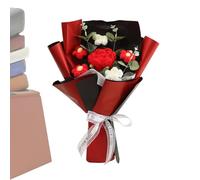 Generico Crochet Flowers - Handmade Crochet Flowers | Crochets Graduation Flower Bouquet | Handmade Decorative Decor For Birthday Christmas Easter Graduation Valentines Party Spring Wedding