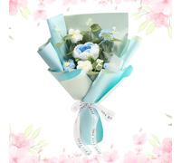 Generico Crochet Flowers - Handmade Crochet Flowers | Crochets Graduation Flower Bouquet | Handmade Decorative Decor For Birthday Christmas Easter Graduation Valentines Party Spring Wedding