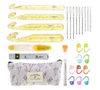 Generico Crochet Hooks Set - Knitting Needles Kit for Chunky Yarn | Seniors Knitting Hooks Set for Beginners, Adults, Seniors, Home, Studio, Office, Coasters, Dolls, Scarves, Handcrafts