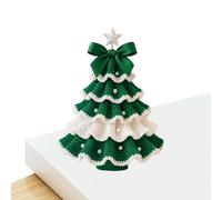 Generico Crochet Kit - Wool, 5.91in Christmas Tree Learn Beginner-Friendly | Complete Knitting Set, DIY Christmas Ornament Kit For Beginners, Adults, Women, Men, Family, Friends