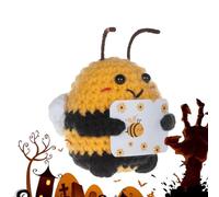 Generico Crochet Positivo | Bambola Decorativa per la Casa all'Uncinetto | Ornamento Tavolo Forma Zucca Ape Intrecciato a Mano per Toeletta Mensola Comodino