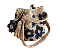 Generico Crochet Tote Bag - Flower Boho Shoulder Tote