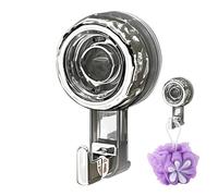 Generico Crochet Ventouse - Crochets Ventouse Douche 9.8 X 5.8 X 4.1 Cm | Support Mural Sans Perçage Réutilisable, Porte Serviette Cuisine Salle Bain Carrelage Miroir Verre Organisation Maison