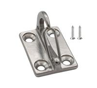 Generico Crochet Wall Lea Dog - Acciaio Inossidabile, Supporto Per Attacco Robusto, Ancoraggio Ancoretico Sicuro | Gancio Di Parcheggio Per Interni E Esterni, Giardino, Terrazza, Garage