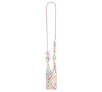 Generico Crocheted Bag - 47.2inch Portable Hollow Hands-Free Boho Holder | Wine Glass Cross Body Bag for Women Female Party Festival Camping Beach Sea Outdoor Indoor