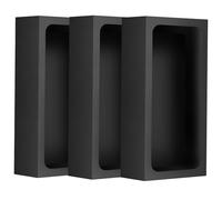 Generico Crogiolo in Grafite per Fusione Metalli 3 Pezzi 100x50x25mm Resistente Alte Temperature per Forno Fusione Rame Alluminio Settore Petrolifero