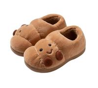 Generico Croissant Slippers For Women, Cartoon Croissant Slippers Women Men, Cartoon Fuzzy Cute House Shoes, Soft Sole Warm Non-slip Indoor Fluffy Slides (A,38)