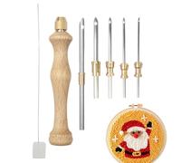 Generico Cross Stitching Punch Needle, Threader And Hooking Kit, Punch Needle Tool For Adults Beginners Yarn Craft, Multi-Purpose Creative Sewing Accessory, Perfect Christmas DIY Rug Making