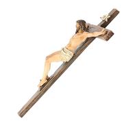 Generico Crucifix Wall Cross - Resin 24.5x13.8x3.8cm | Jesus Crucifix | Christ Crucifix1 | Religious Wall Decor For Home Church Office Spiritual Inspiration Prayer Room Display And Faith-