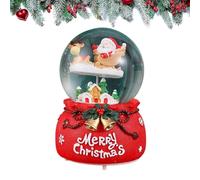 Generico Crystal Ball Music Box - Snow Globe Music Box con Luce a LED | di di Natale in Luminoso, soffiatore di Neve Automatico per Ornamenti per Il Desktop per Le Vacanze in Camera da Le