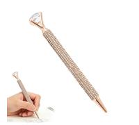 Generico Crystal Ballpoint Pens - Decorative Push Button Writing Tool, Large Design Pen, Elegant Stationery Supply Item | Chic Office Desk Accessory Gift, Designed for Birthday Work School Use