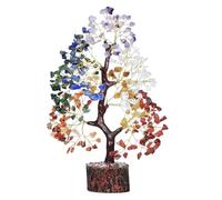 Generico Crystal Bonsai Tree, handcrafted 7-Color Stress Relief Calming Decoration, Natural Crystal Tree, Elegant Design with Shimmering Stones, Decorative Piece for Home Indoor Outdoor