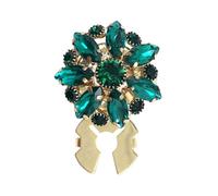 Generico Crystal Embellishment Buttons - 12mm Detachable Rhinestone Flower Covers for Stylish Decoration, Durable Flat Back with Versatile DIY Use for Clothing Accessories, Fashion Jewelry Component