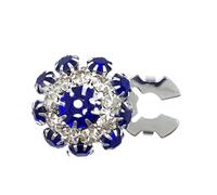 Generico Crystal Embellishment Buttons - 12mm Detachable Rhinestone Flower Covers for Stylish Decoration, Durable Flat Back with Versatile DIY Use for Clothing Accessories, Fashion Jewelry Component
