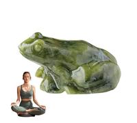 Generico Crystal Figurine, Hand Carved Frog Statue for Wealth with Symbolic Meaning, Premium Jade Craftsmanship with Smooth Texture Design, Ideal for Meditation Room and Zen Desk Decor