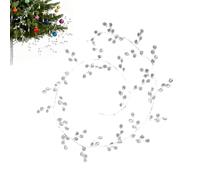 Generico Crystal Garland Sparkling Pendant - Realistic Holiday Decorations, Garland Beads | Christmas Tree Accessory String, Front Door Chandelier Outdoor Mantel Stairs Porch Winter Festive Decor