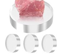 Generico Crystal Pedestal Stand - Collection Riser, Sturdy Souvenir Mount, Figurine Organizer Tray, Versatile Museum | Modern Tabletop Arrangement, Shelf for Collections Toys