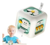 Generico Cubi attività Giocattoli,Gioco da Viaggio per Sviluppo Precoce e Apprendimento Abilità Motorie,Cubo attività per Bambini | per Bambini Ragazzi E Ragazze Compleanno Vacanza FESTIVITÀ E Aereo