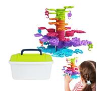 Generico Cubi Impilabili,Albero 'Equilibrio Impilabile | Attività Educative per Bambini 3+ Anni | Idee Regalo Natale Compleanno Asilo Scuola Infanzia Casa