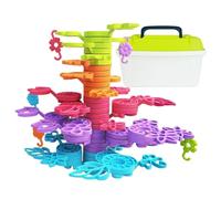 Generico Cubi Impilabili | da Costruzione Impilabili - Attività Educative per Bambini 3+ Anni | Idee Regalo Natale Compleanno Asilo Scuola Infanzia Casa