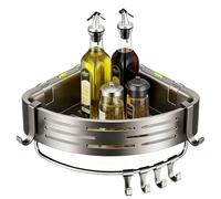 Generico Cubicle Basket, Vacuum Attachment Supports, Hygiene Products Racks, Shower Stall Accessory, Apartment Hotel Residence, Rust Resistant Build, Ideal for Cleansing Liquids Sponges Tray