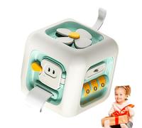Generico Cubo delle attività Adatto ai Bambini - Gioco da Viaggio per Sviluppo Precoce e Apprendimento Abilità Motorie,Cubo attività da Viaggio Giocattolo,per Bambini Compleanni Vacanze Feste e Aerei