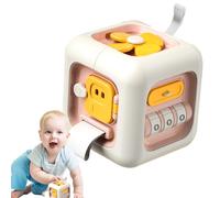 Generico Cubo Sensoriale Giocattolo,Gioco da Viaggio per Sviluppo Precoce e Apprendimento Abilità Motorie,Cubo attività da Viaggio Giocattolo - per Ragazzi Ragazze Compleanno Feste Aereo Scuola
