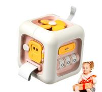 Generico Cubo Sensoriale Giocattolo | Gioco da Viaggio per Sviluppo Precoce e Apprendimento Abilità Motorie - Cubo attività per Bambini - per Bambini Compleanni Vacanze Feste e Aerei