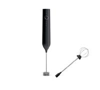 Generico Cucina Potente agitatore Montalatte Palmare Creatore di schiuma for Lattes Frusta Bevanda Mixer Caffè Frullino for le uova(KJBQ-13 Black)