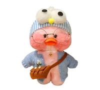 Generico Cuddly Toy Duck - morbido peluche giallo giocattolo con bicchieri di costume alla moda | per la decorazione domestica al coperto da casa Idea regalo di Natale La piccola gialla