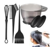 Generico Cuenco y cepillo para teñir el | Tazón mezclar herramientas Kit de coloración del 5 piezas, cepillos aplicadores coloración, juego tazón