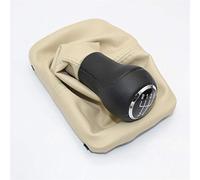 Generico Cuffia Cambio/Soffietto Cambio For VW Beetle 1998 1999 2000 2001 2002 2003 2004 2005 2006 2007 2008 2009 2010 New 5 Speed Gear bastone pomello del cambio Stivale di pelle(Beige Giator)