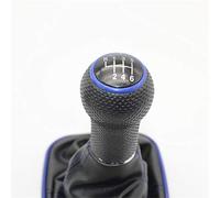 Generico Cuffia Cambio/Soffietto Cambio Uso Adatto Per Volkswagen VW Golf 4 IV MK4 R32 BORA JETTA 1998-2004 5/6 Velocità BLUE Gear Shift Knob Shifter Gaitor Boot 23mm Inserto Foro(6 speed)