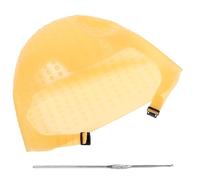 Generico Cuffia in Silicone Marrone per Colorare Chioma, Set Professionale per Schiariture, Facile da Usare, per Saloni di Parrucchieri