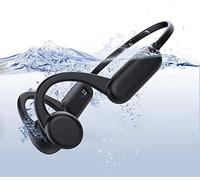 Generico Cuffie a conduzione ossea con microfono Cuffie da nuoto Bluetooth 5.2, cuffie impermeabili IPX8 Memoria 32G per riprodurre musica e parlare, 10 ore per la corsa in bicicletta