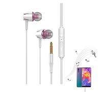 Generico Cuffie cablate - Cuffie intrauricolari con riduzione del rumore 'audio surround | Chap per la pelle, splendente nel computer, la TV ck mm