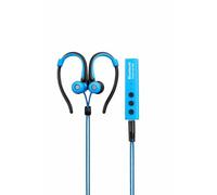 Generico Cuffie con Filo e modulo Bluetooth per Fitness e Sport/Microfono, IPX2 Resistenti al Sudore, Supporti L'orecchio Flessibili, Vestibilità Sicura, Telecomando Inline/Auricolari