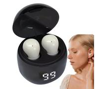 Genérico Cuffie - Cuffie senza fili - 5.3 nell'orecchio con microfono a cancellazione del rumore, comode invisibili per lo sport